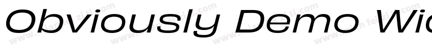 Obviously Demo Wide Semi字体转换